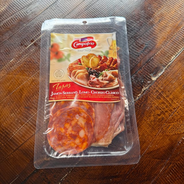 Campofrio Serrano, Lomo, Chorizo Cantimpalo - Pre Sliced.