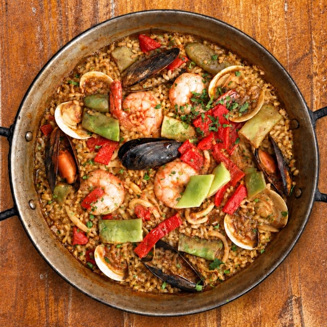 Paella de Mar / Seafood Paella.