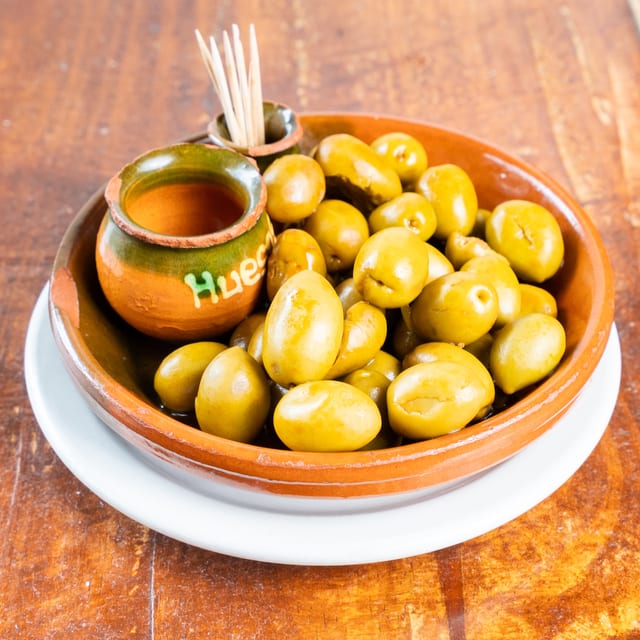 Aceitunas al Mojo Picón (Olives in Mojo Picón Sauce).