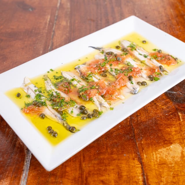 Boquerones de Santoña (Santoña Anchovies).
