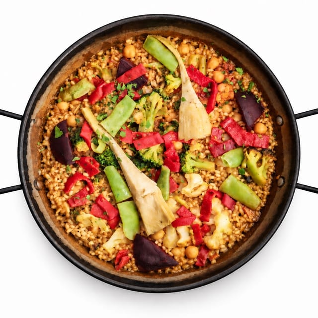 Paella de la Huerta (Garden-Style Paella).