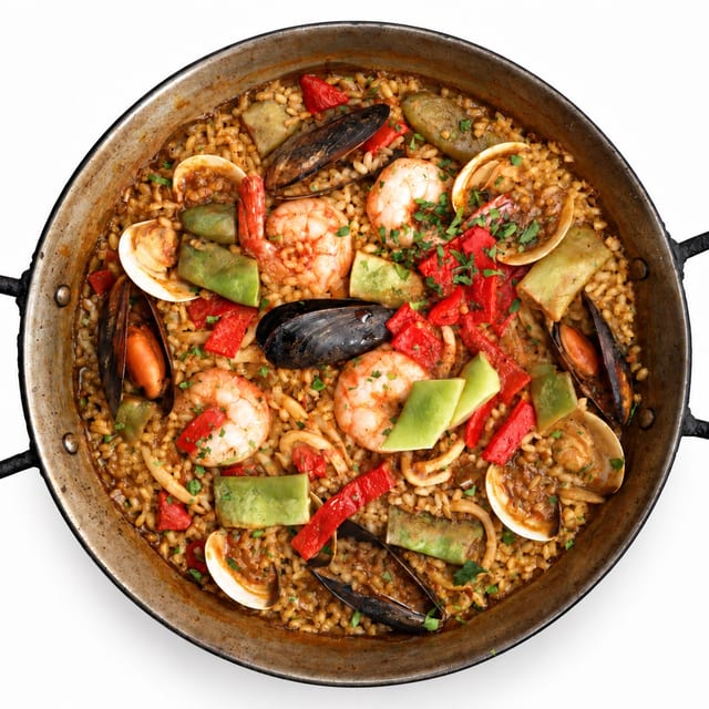 Paella de Mar (Seafood Paella).