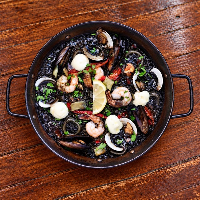 Paella Negra / Squid Ink Paella.