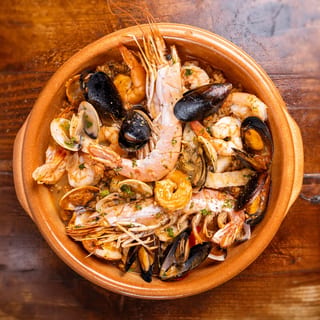 Arroz Caldoso de Mariscos (Brothy Seafood Rice)